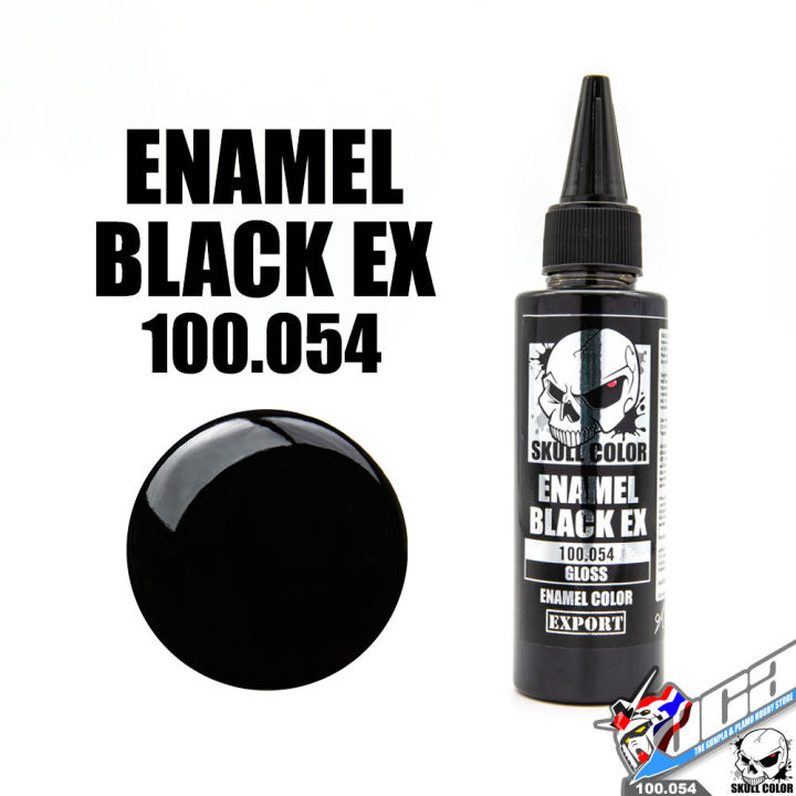 SKULL COLOR 100.054 BLACK EX ENAMEL COLOR 60ML GLOSS สีอะครีลิกสำหรับพลาสติก โมเดล VCA GUNDAM