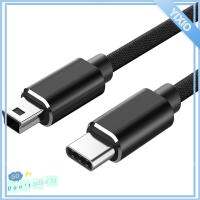 YIXIO แล็ปท็อป ผู้เล่น MP3 กล้องดิจิตอล USB Type C ถึงสาย USB ขนาดเล็ก ชาร์จเร็ว ซิงค์ข้อมูล USB-C เป็นมินิ5พิน