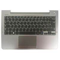 NEW French For Samsung NP530U3C NP530U3B NP535U3C NP540U3 NP532U3C NP532U3A FR laptop keyboard gray palmrest cover BA75-04043B