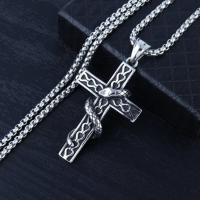 【CW】Snake Wrapped Cross Pendant Necklace Car Ornament Auto Hanging Decoration