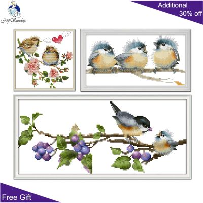 【CC】 DA232 DA233 DA264 14CT 11CT Counted and Stamped Birds Needlework Embroidery kits