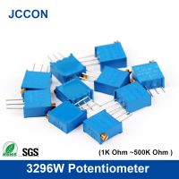 5Pcs 3296W Potentiometer 1K 2K 5K 10K 20K 50K 100K 200K 500K 1M ohm 3296 102 202 502 103 203 503 104R Trimpot Trimmer