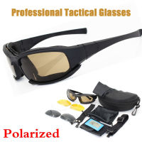 JSJM Tactical Goggles Polarized 4 Windproof Dustproof Shooting Motorcycle Mountaineering Glasses CS Safe Protection