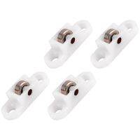 4 pcs door window cabinet single sliding metal roller wheel 8mm .