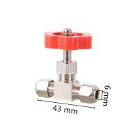 ；【‘； 6/8/10/12Mm Brass Nickel-Plated Shut Off Valve Garden Irrigation Waterstop Valve Water Flow Controller Needle Type