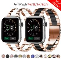 Band For Apple Watch 7 6 5 4 45mm 41mm 40mm 44mm Metal Strap Stainless Steel Watchband for iWatch series 321 38MM 42MM Bracelet