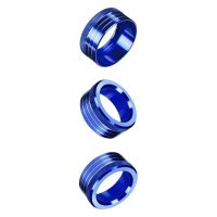 3Pcs Car Center Console Air AC Knob Volume Rings Trim Cover Button for Subaru BRZ Toyota 86 GT86 2013-2020 Parts Kits Blue