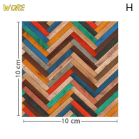 ?【Lowest price】WORE 1PC 1:12 dollhouse Miniature GRAIN FLOOR วอลล์เปเปอร์กระเบื้องสติกเกอร์ห้องน้ำห้องนั่งเล่นตกแต่งของเล่นตุ๊กตาบ้านอุปกรณ์เสริม