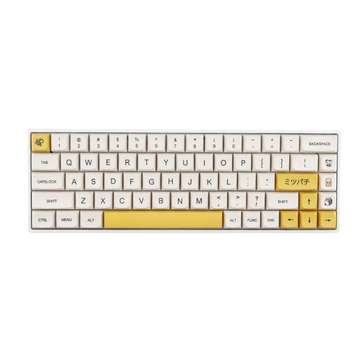 137-key-honey-milk-keycaps-pbt-keyboard-keycap-xda-profile-sublimation-milk-white-english-mechanical-keyboard-key-cap-basic-keyboards