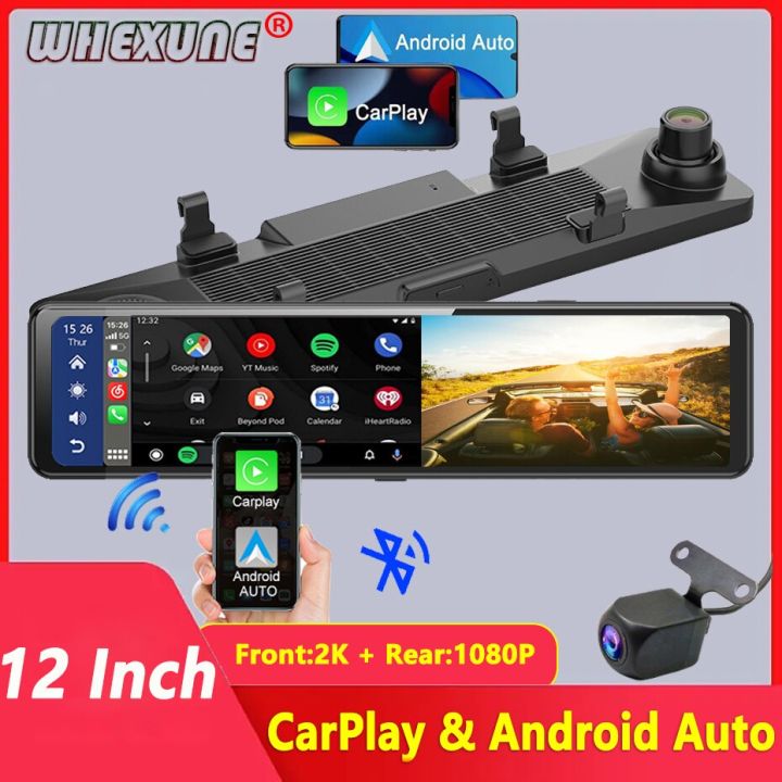 whexune-2k-1440p-carplay-แอนดรอยด์กล้องติดรถยนต์อัตโนมัติสตรีมกระจกมองหลัง5g-wifi-dashcam-วิทยุ-fm-ไดรฟ์บันทึกกล้องสำหรับรถยนต์