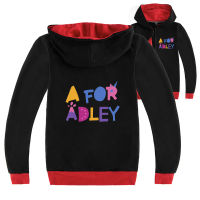 A For Adley เสื้อโค้ทมีซิปสำหรับเด็กผู้ชายเด็กผู้หญิง,เสื้อแจ็คเก็ตผ้าฝ้ายมีฮู้ดพิมพ์ลายการ์ตูนเสื้อคาร์ดิแกนใส่สบายเสื้อผ้าเด็กปี L2488