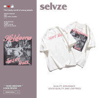 2023 newSELVZE （พร้อมส่งจากกทม มาถึงใน 3วัน）print T-shirt ผู้หญิงพิมพ์หลวมสบายสบาย ๆ แขนสั้น oversize A1190