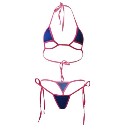 [Cos imitation] บิกินี่เซ็กซี่สีทึบขอบสลิงกลวงโลชั่นทองสาวญี่ปุ่นชายหาดชุดว่ายน้ำผู้หญิงชุดว่ายน้ำ Biquini บิกินี่ Monokini