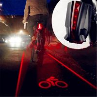 Beam Bike Logo quot; Waterproof Rear Bicycle Tail Light 2 Laser 5 LED Red Lamp 4 Flashing Model Night Safety Warning Accessorie