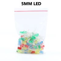 Light emitting diode 5MM LED light element package  5 types in total  including red  green  yellow  blue  and white  20 pie Electrical Circuitry Parts