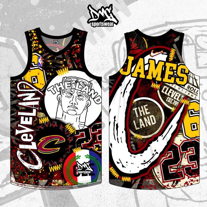 2020 Cleveland Cavaliers Abstract Series Full Sublimated Basketball Jersey