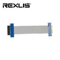 Rexlis Pci-e 4x สายต่อขยายไรเซอร์การ์ดดิ้นสายพ่วงริบบิ้นแปลง