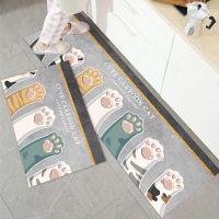 Kitchen Floor Mat Entrance Doormat Bathroom Floormat Parlor Hallway Carpet Anti-slip Antifouling Bedroom Living Room Long Rug