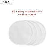 Bộ 4 Miếng lót thấm hút sữa cotton có thể giặt tái sử dụng tiện lợi Ladali