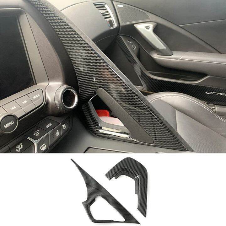 2-piece-central-control-armrest-cover-trim-abs-carbon-fiber-for-chevrolet-corvette-c7-2014-2015-2016-2017-2018-2019