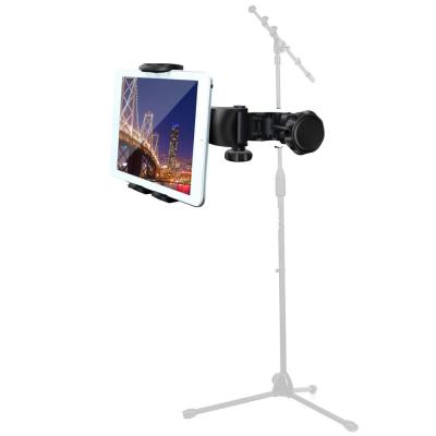 【cw】tablet holder and phone holder for Microphone stand ABC plastic mount for Apple for 4.5-10.5 ereader car backseat ！