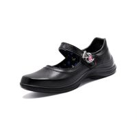 POPTEEN รองเท้าป๊อปทีน รองเท้านักเรียน รองเท้าหนังสีดำ รองเท้านักเรียนหญิง รองเท้านักเรียนป๊อปทีน  รุ่นหัวใจเพชรสีชมพู ไซซ์ 30-42