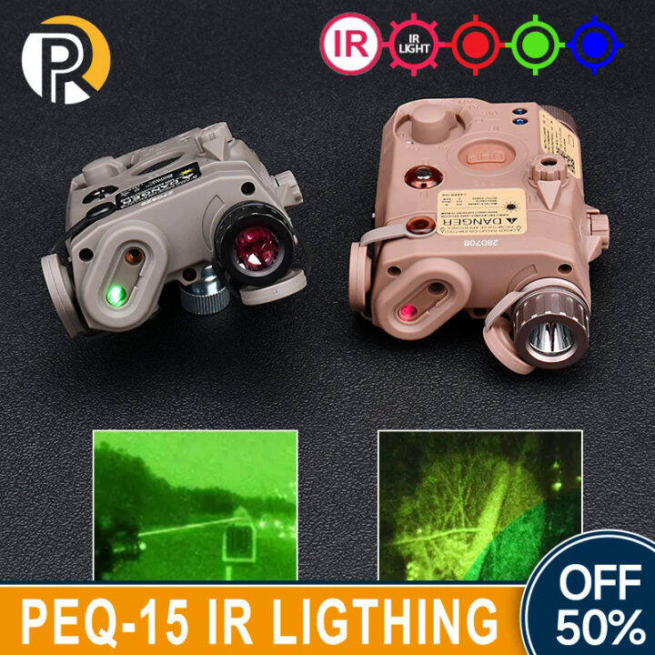 WADSN PEQ15 PEQ15 Tactical IR Illuminator Red Green Blue Dot Sight