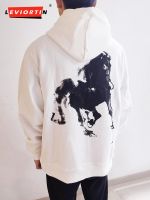 Hip Hop Streetwear Hoodie Sweatshirt Chinese Styles Junma Print Pullover Men Harajuku Cotton Casual Hooded Hoodies