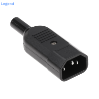 ?【Lowest price】Legend 1PC 16A 250V STRAIGHT CABLE plug Connector C13 C14ปลั๊กตัวเมีย3ขา