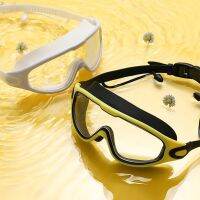 Flat Light Swimming Glasses Anti-fog Snorkeling Diving Goggles Waterproof Plating Big Frame Adult Men Women Swimming Accessories Goggles