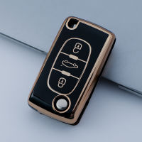 ใหม่ TPU รถ Remote Key Case สำหรับ Peugeot 107 207 307 308 407 607 3008 5008สำหรับ Citroen Xsara Picasso C5 C6 C8 Keyless