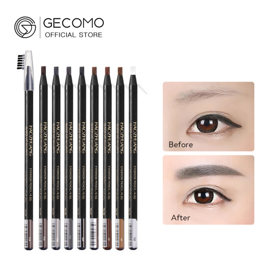Gecomo bút chì kẻ lông mày sắc tố cao mỹ phẩm 8 màu trang điểm mắt chống - ảnh sản phẩm 1