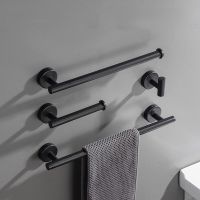 304 stainless steel toilet paper towel rack toilet paper rack bathroom pendant suit towel rack towel bar hook clothes hook Toilet Roll Holders