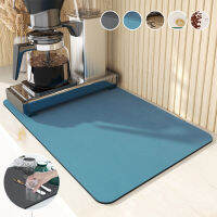 TAC Kitchen Super Absorbent Draining Mat Anti-splash PVC Faucet Mat Thicken Waterproof Coffee Pad