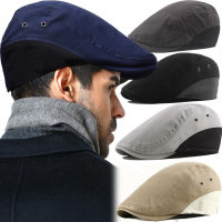 Adjustable R Newsboy Hat Casual Cotton Patchwork Beret Plain Vintage British Sun Protection Flat Hat Women Men Caps Gorras