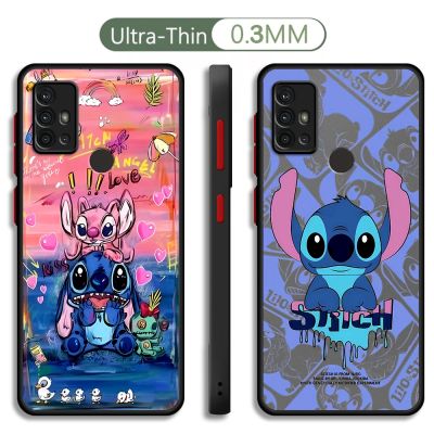 （shine electron）เคส Lilo Stitch ดิสนีย์น่ารักสำหรับ Samsung Galaxy S9,S21 S20 FE S22 5ก. S23อัลตร้า S10ไลท์ S10ปลอกซิลิโคนกันกระแทก