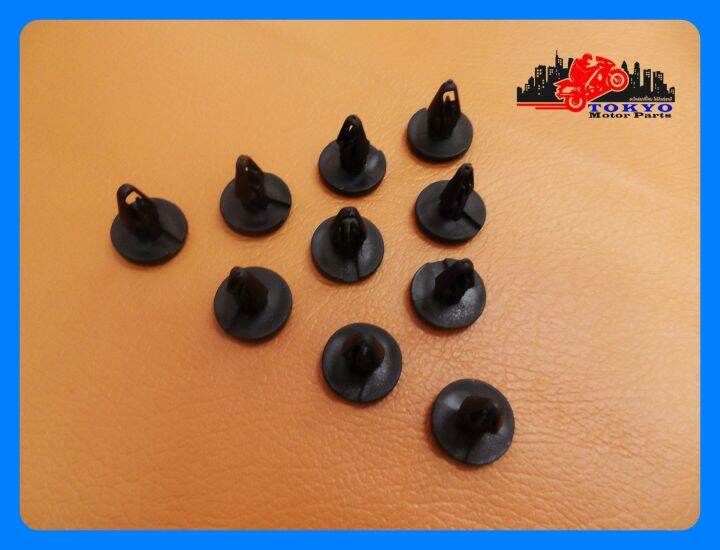 ford-fiesta-front-bumper-locking-clip-black-set-10-pcs-กิ๊บล็อกกันชนหน้า-สีดำ-เซ็ท-10-ตัว-สินค้าคุณภาพดี