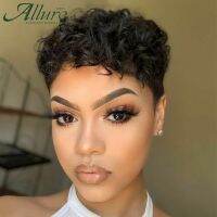 【CW】 Short Curly Human Hair Wigs - Cut Aliexpress