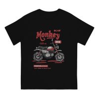 เสื้อยืดผู้ชายคลาสสิกรุ่น Honda Monkey สีดำ