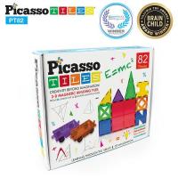 Picasso Tiles แผ่นต่อแม่เหล็ก พิคาสโซ่ไทล์ เซ็ต 82 ชิ้น ของเล่น เสริมทักษะ เสริมสร้างจินตนาการ