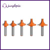 JUNGLEPIA เครื่องมือสล็อตกลมเราเตอร์เครื่องมือตัวแกะสลัก8มม. ก้านหัวเจาะทนทานเครื่องตัดมิลลิ่งงานไม้