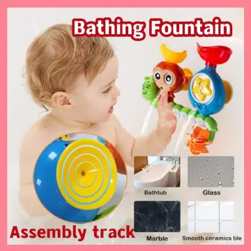 Bath Toys Baby Bathroom Duck DIY Track Bathtub Kids Play Water