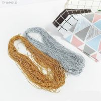 ■☈ 5M Gold Silver Elastic Line Rubber Band Elastic Bands 1mm 2mm Elastic String Label Line Garment Trousers DIY Sewing Accessories