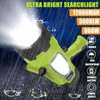 Searchlight ไฟฉาย800W แอลอีดีซุปเปอร์สว่างกันน้ำชาร์จ Double Head Searchlight Handheld ไฟสัญญาณแสง Spotlight Floodling