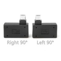【DT】90 Degree Micro USB OTG Adapter for Fire Stick TV Snes mini Classic Nes Mini with Power Supply Left Right Angled  hot