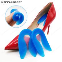 Silicone Gel Heel Cup Pad Soft Elasticity Foot Care Protector Fascitis Plantar Spur Pain Relief Half Insoles For Shoes Inserts Shoes Accessories