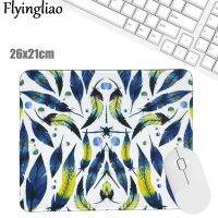 （A LOVABLE） Blue StarryFeathers Leaveofficepad Kawaii LaptopMat Anti Slip Desk MatsDesk Pad