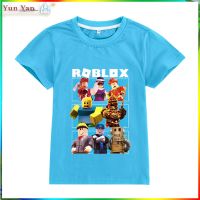COD Unisex Girl Boy Summer T Shirt Roblox Game Cartoon Printed Tops Tees Kids Children Casual Clothing Cotton T-shirt