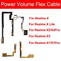 ปุ่มปรับระดับเสียง FLEX CABLE สำหรับ OPPO Realme X XLite X2 Pro X3 Super Zoom X7 Pro สวิตช์เปิดปิดปริมาณด้านข้างริบบิ้น-hdfssaa