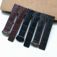 Suitable For Alternative TAG Heuer Genuine Leather Watch Strap Mens Carrera Monaco Fold Bracelet Black Brown 20 22mm